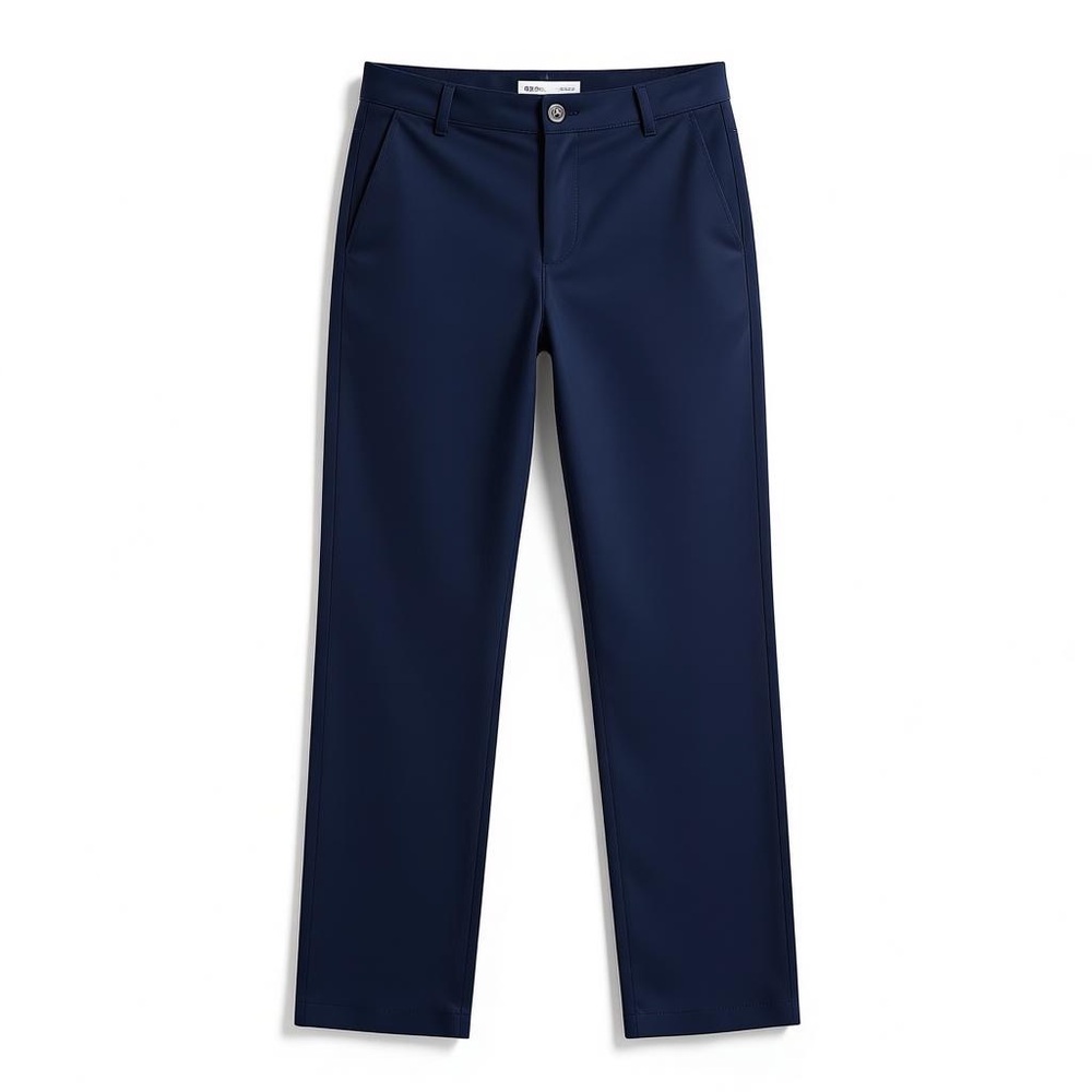 NWT Cat & Jack Boys Navy Flat Front Twill Chino Pants Thanksgiving Holiday Husky